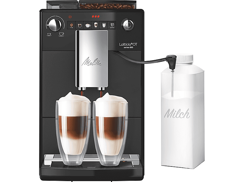 Máquina espresso - Melitta Latticia OT F300-100, 15 bar, 1450 W, 8 tazas, Negro