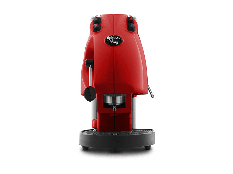 Cafetera espresso - Didiesse Frog Revolution Vapor Full Red Coffee Machine Pods 44mm LSC, 15 bar, 1850 W, 1 tazas, Negro, Rojo