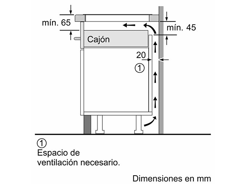 Placa inducción - Bosch PIJ631BB5E, 3 zonas, Zona grande 28 cm, Control TouchSelect, función Sprint, 59.2 cm, Negro
