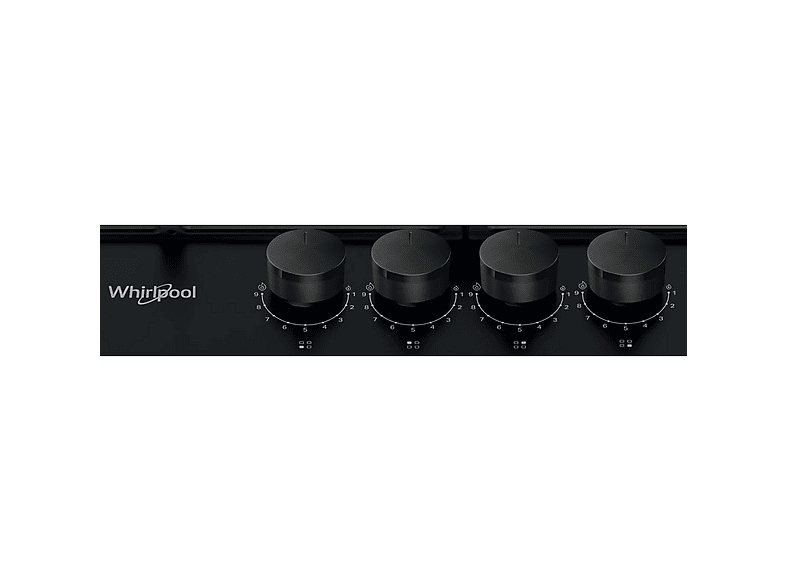 Placa de gas - Whirlpool TGML 660 NB, 4 zone(s) zonas, Natural Gas (NG), 580 mm, Antracita