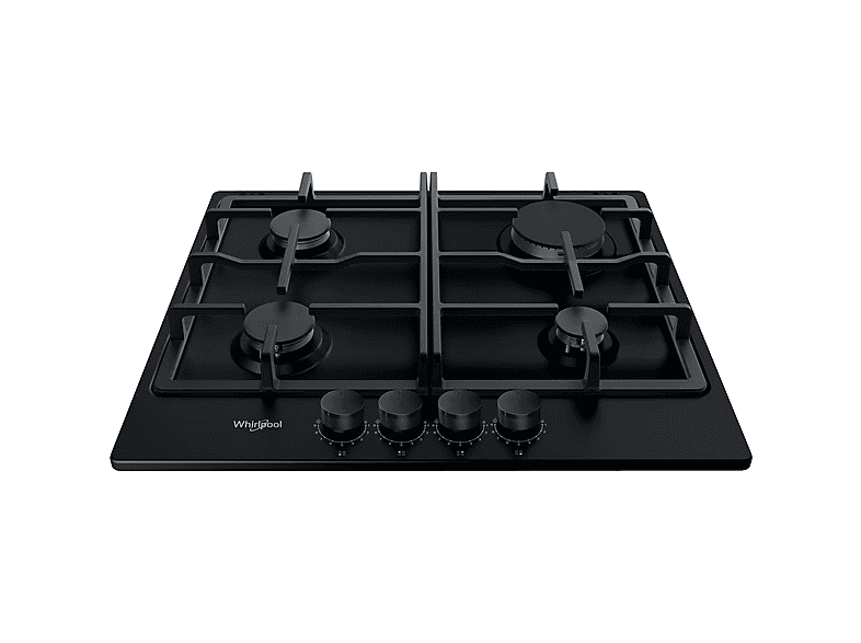 Placa de gas - Whirlpool TGML 660 NB, 4 zone(s) zonas, Natural Gas (NG), 580 mm, Antracita