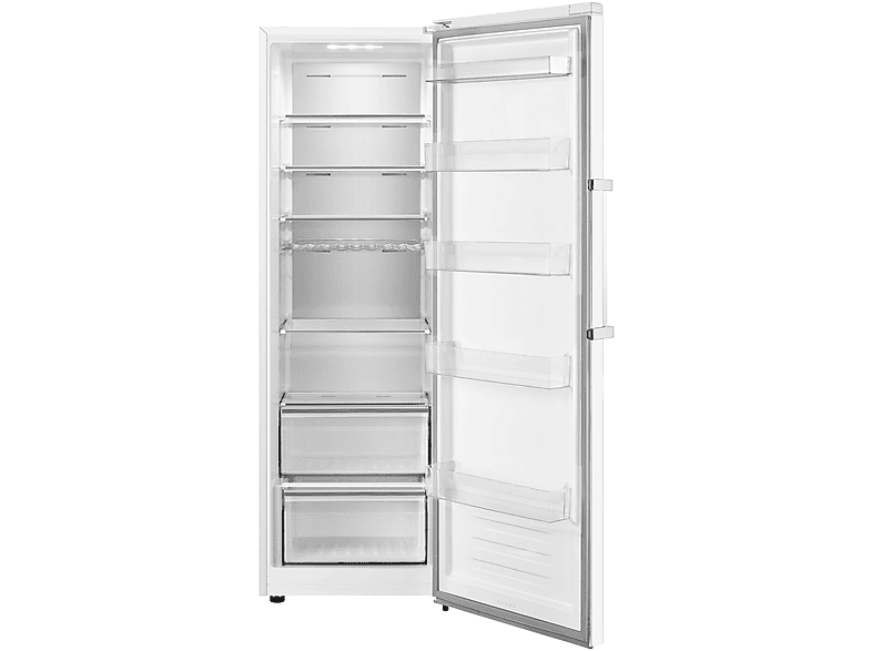 Frigorífico una puerta - Hisense RL481N4BWE, Total No Frost, 185.5 cm, 370 l, Multi Air Flow, Puerta reversible, Blanco