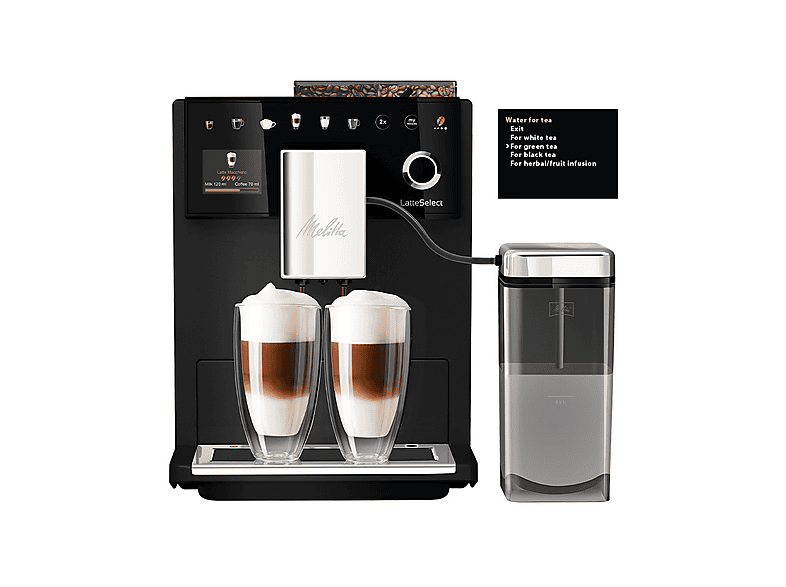 Máquina espresso - Melitta 630-212, 15 bar, 1400 W, Negro