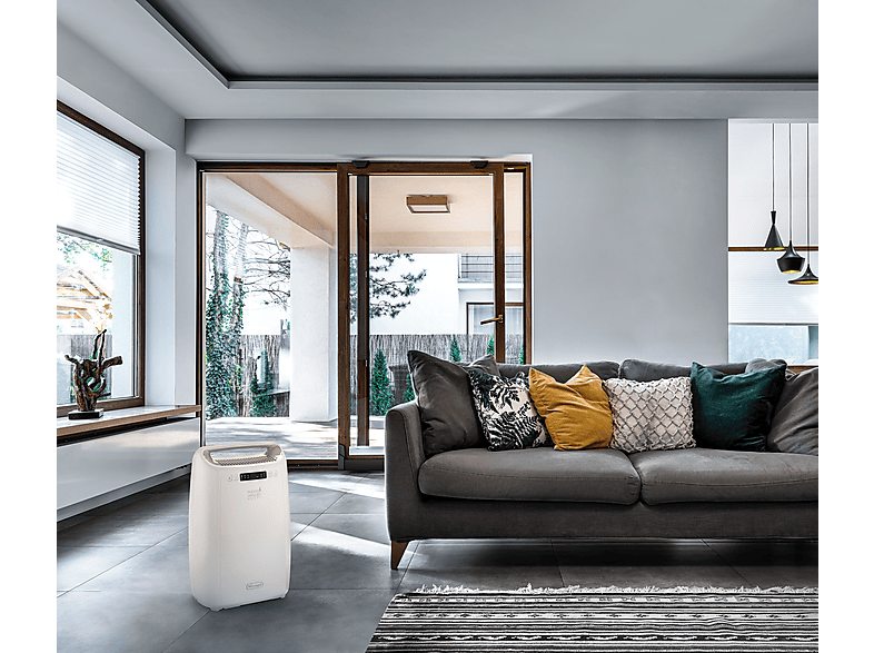 Deshumidificador - De Longhi, De'Longhi Tasciugo AriaDry Multi DEXD214RF, Extracción de 14 l/día, Depósito de 2.1 l, Superficie 65 m³, Blanco