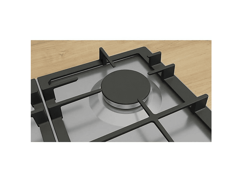 Encimera de gas - Bosch PCP6A5I90, 4 zone(s) zonas, 58,2 cm, Acero inoxidable