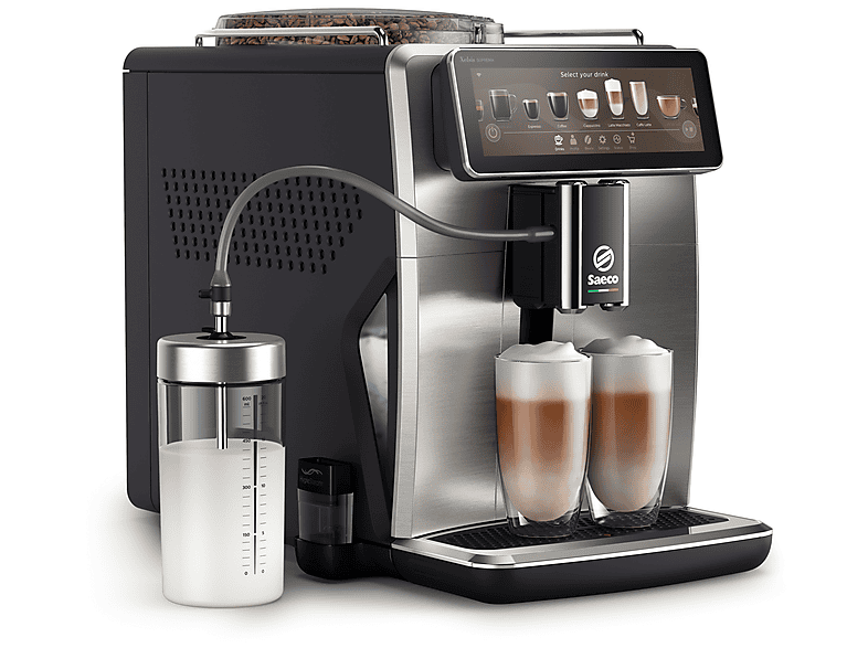 Máquina espresso - Saeco SM8885/00, 15 bar, 1500 V, Acero inoxidable