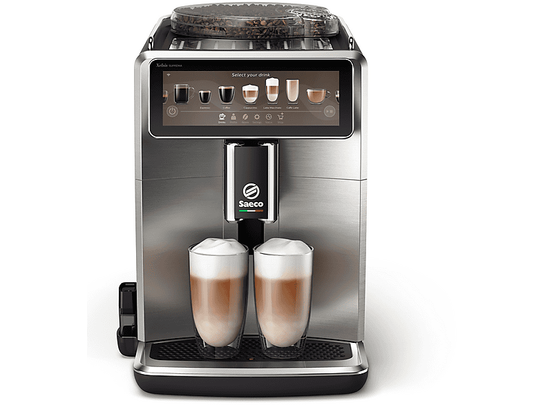 Máquina espresso - Saeco SM8885/00, 15 bar, 1500 V, Acero inoxidable