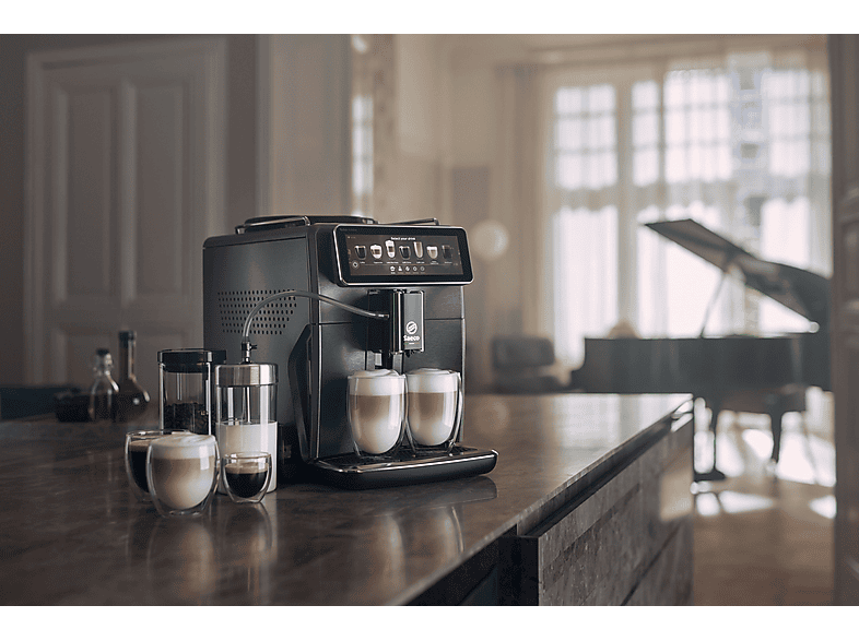 Máquina espresso - Saeco SM8885/00, 15 bar, 1500 V, Acero inoxidable
