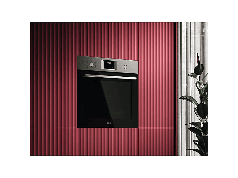 Horno multifunción - AEG Series 6000 OS6PB51AM, Integrable, Pirolítico, 71 l, 595 mm, Negro, Acero inoxidable
