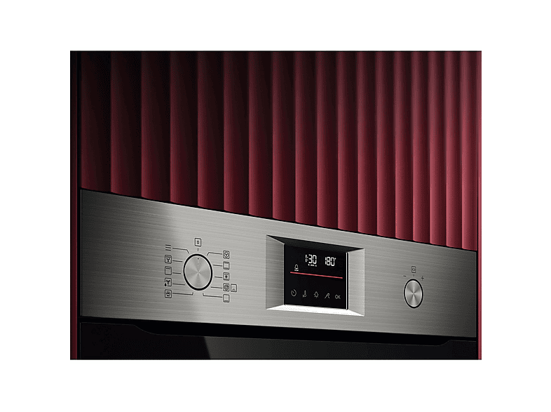 Horno multifunción - AEG Series 6000 OS6PB51AM, Integrable, Pirolítico, 71 l, 595 mm, Negro, Acero inoxidable
