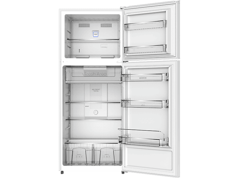 Frigorífico dos puertas - Infiniton FG-420TD76WES, Total No Frost, 172.5 cm, 388 l, 2 Crisper Box, Blanco