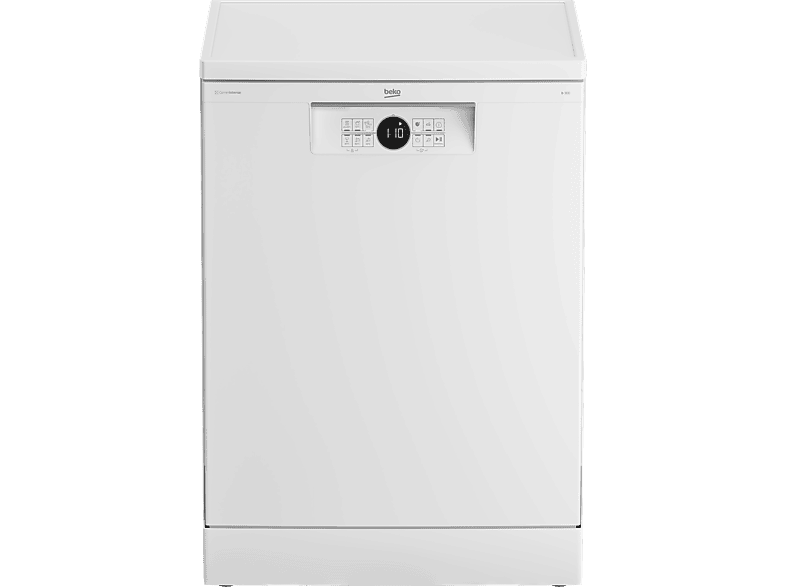 Lavavajillas - Beko BDFN26640WC, 16 servicios, 6 programas, 60 cm, Tercera bandeja, Corner Intense, Fast+, Blanco