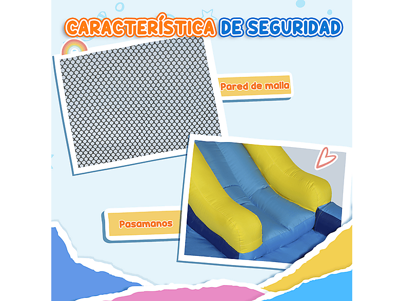 Castillo hinchable infantil - Aiyaplay 346-017V90MX, a partir de 3 año(s), Multicolor
