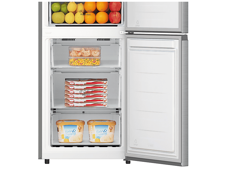 Frigorífico combi - Hisense RB440N4ACA, No Frost, 201.7 cm, 336 l, Multi-Air Flow. Motor Inverter, Inox