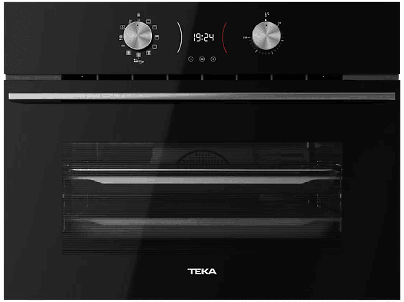 Horno compacto - Teka HLC 8406 BK, Multifunción, Sistema de limpieza integrado, 44 l, 45 cm Ancho, Función Airfry, Negro