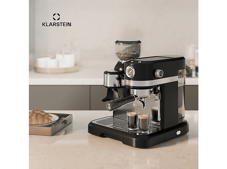 Cafetera espresso - Klarstein Bella Café Espresso, 1550 W, Negro (ref. 156843182)