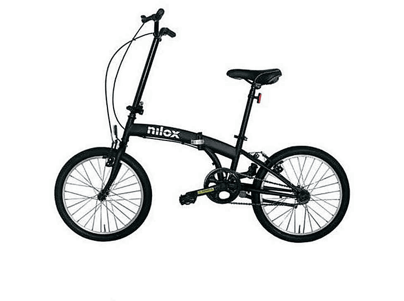 Bicicleta de ciudad - Nilox X0, Acero, Negro