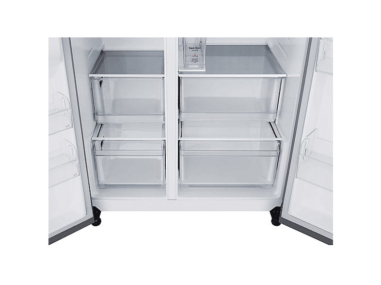 Frigorífico americano - LG GSLC41PYPE, No Frost, 179 cm, 638 l, LinearCooling™, SpacePlus™, Inox antihuellas
