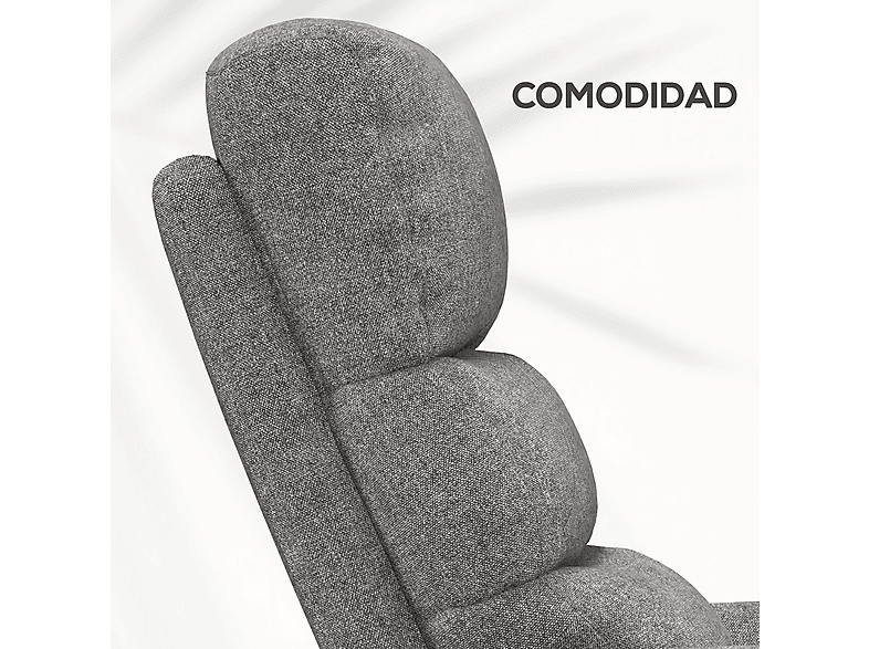 Sillón levanta personas - Homcom 713-042V90GY, Peso máximo 120 kg, Gris