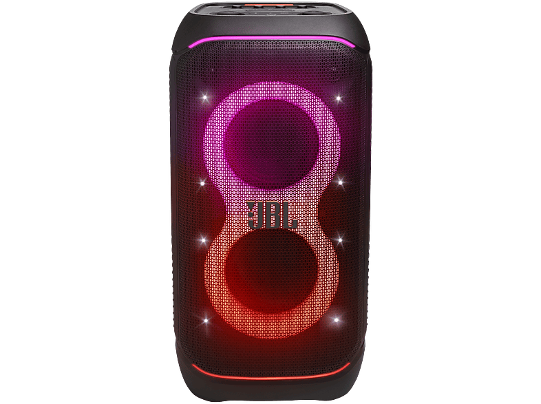 Altavoz de gran potencia - JBL PartyBox Stage 320, 240W, Con batería, Autonomía 18h, Portátil para fiestas, Asa telescópica, Ruedas, Bluetooth