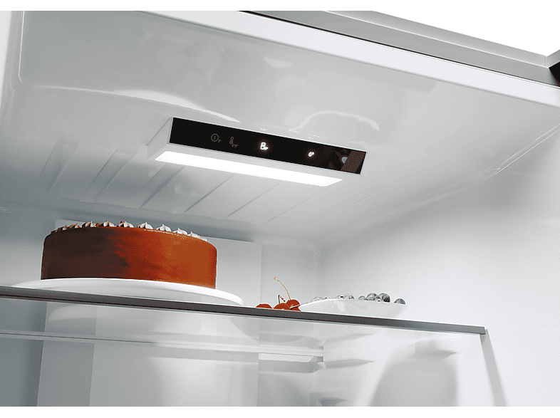 Frigorífico combi - Candy Fresco CNCQ2T620EX, No Frost Circle +, 205 cm, 409 l, Iluminación LED, Inox