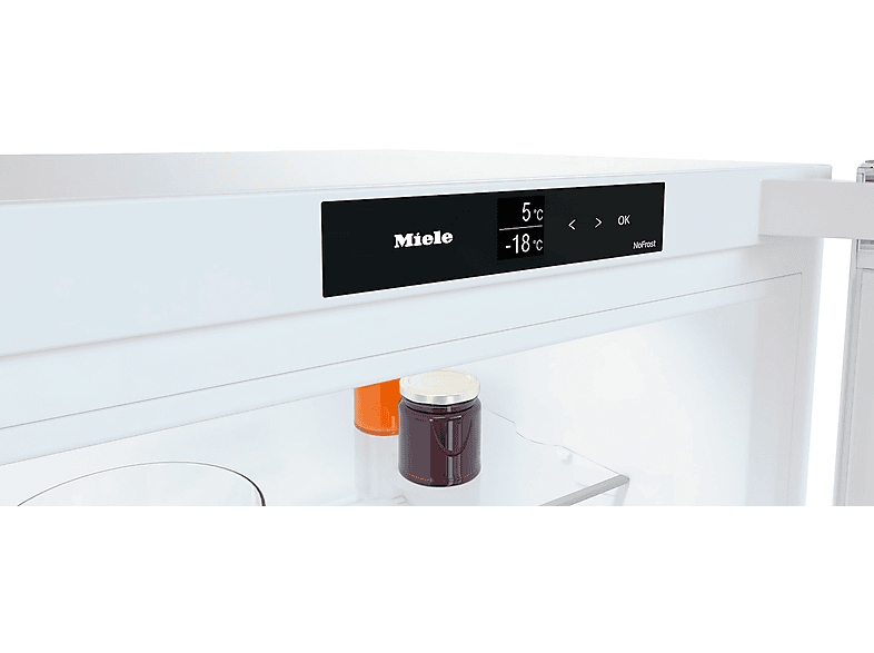 Frigorífico combi - Miele KFN 4395 CD, DailyFreshTotal No Frost, 201.5 cm de alto, 371 l, DuplexCool, Blanco