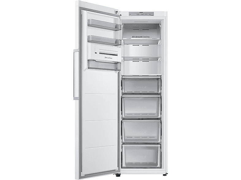Congelador vertical - Samsung Smart RZ32C7ADEWW/EF, 323 l, 186 cm, All Around Cooling, WiFi, Blanco