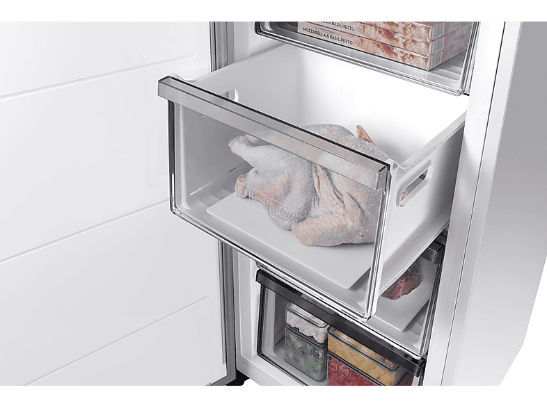Congelador vertical - Samsung Smart RZ32C7ADEWW/EF, 323 l, 186 cm, All Around Cooling, WiFi, Blanco