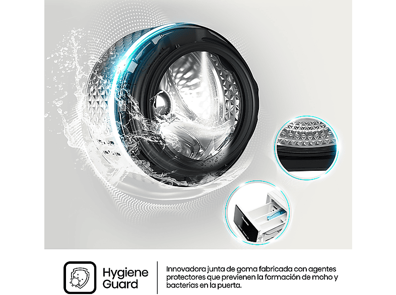 Lavadora secadora - Hisense WD3S8043BW3, 8 kg/5 kg, 1400 rpm, 16 programas. Clase A-30%, WiFi, Blanco