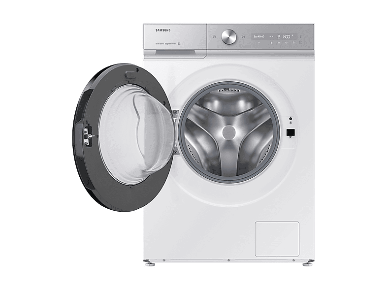 Lavadora carga frontal - Samsung WW11DB8B95GHU3, 11 kg, 1400 rpm, Autodosificación, QuickDrive™, AI EcoBubble™, Clase A -40%, Blanco