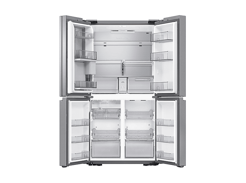 Frigorífico americano - Samsung RF65DG960ESREF, Triple Cooling Plus™, 183 cm, 646 l, Dual Auto Ice Maker, SmartThings, Inox