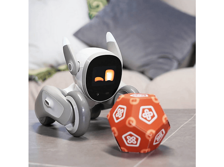 Perro robot inteligente con IA - Loona EPP3.0, Cámara 3D-ToF, Integrado Amazon Lex y ChatGPT, Interactúa con objetos, Múltiples idiomas