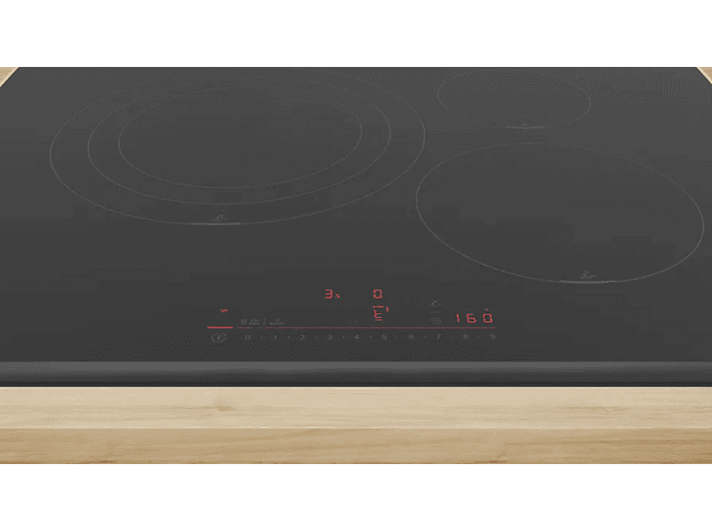 Placa inducción - Bosch PID775HC1E, 3 zonas, DirectSelect, PerfectFry Plus, 70 cm, Negro