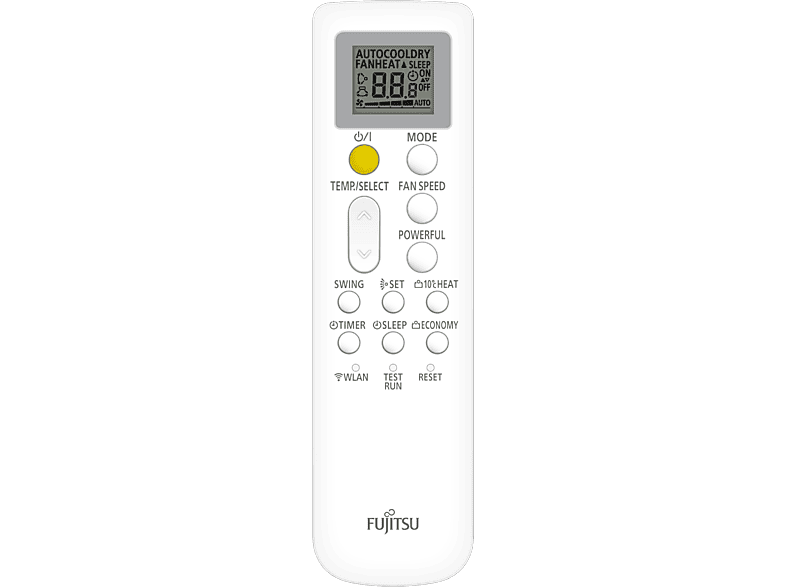 Aire acondicionado Split 1 x 1 - Fujitsu ASY25UI-KN, 2150 fg/h, Bomba de calor, Wifi, Blanco