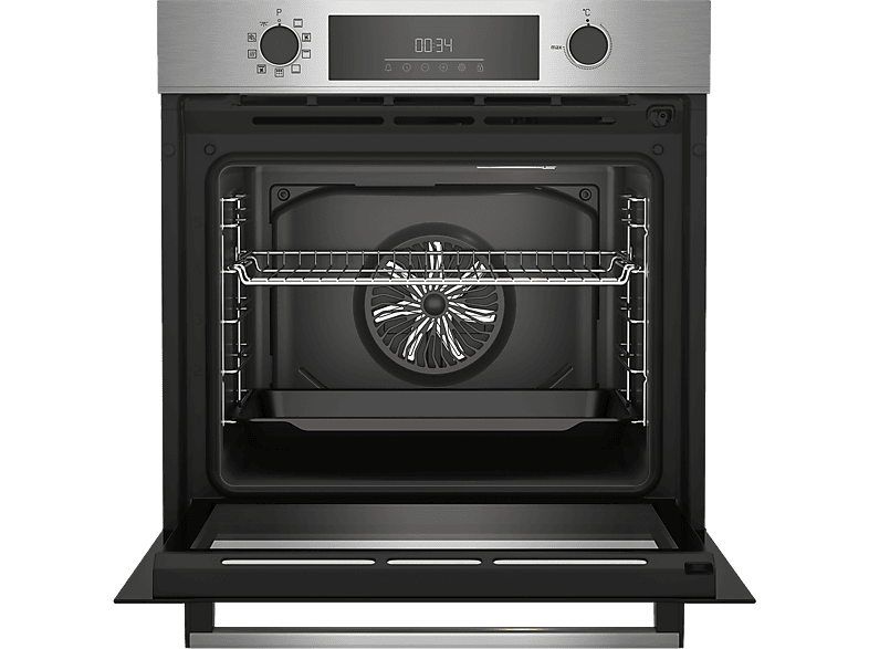 Horno - Beko BBIE12300XMP, Multifunción, Pirolítico, 72 l, 59.4 cm, Tecnología Aeroperfect, Inox
