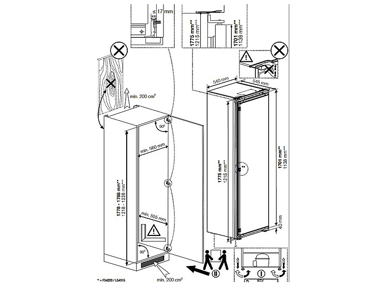 Frigorífico una puerta integrable - Beko BSSA315K4SN, Cíclico, 177.5 cm, 309 l, Sin panelar