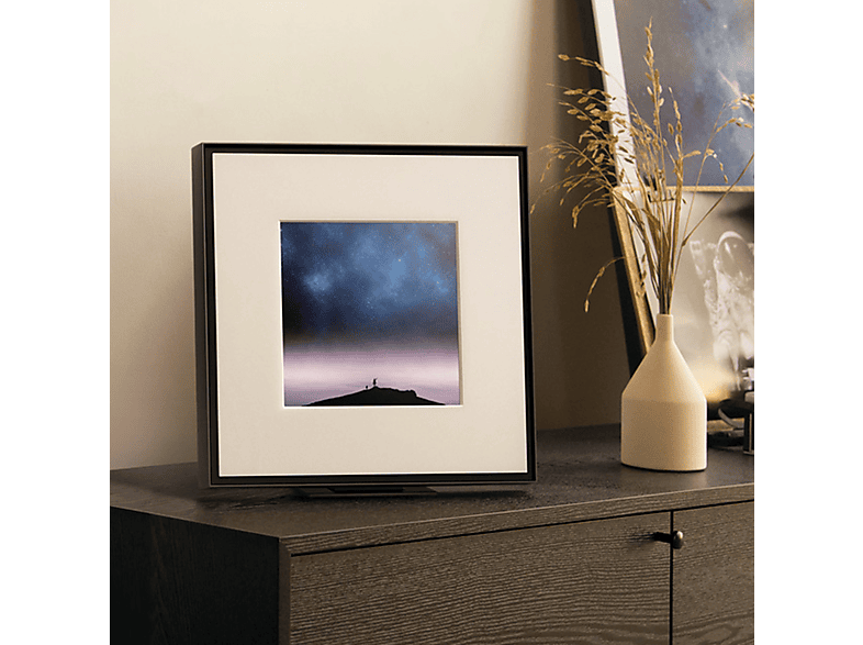Altavoz - Samsung MUSIC FRAME HW-LS60D/ZF, Bluetooth, 6 altavoces, Dolby Atmos inalámbrico, Negro