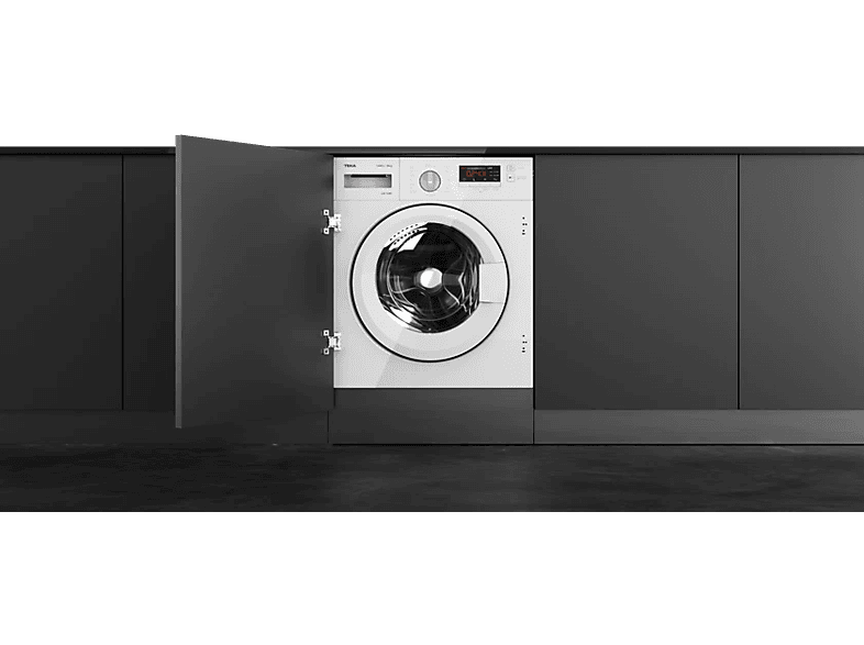 Lavadora integrable - Teka LI6 1481, 8 kg, 1400 rpm, 16 Programas, Inverter, Programación Diferida, Sin panelar