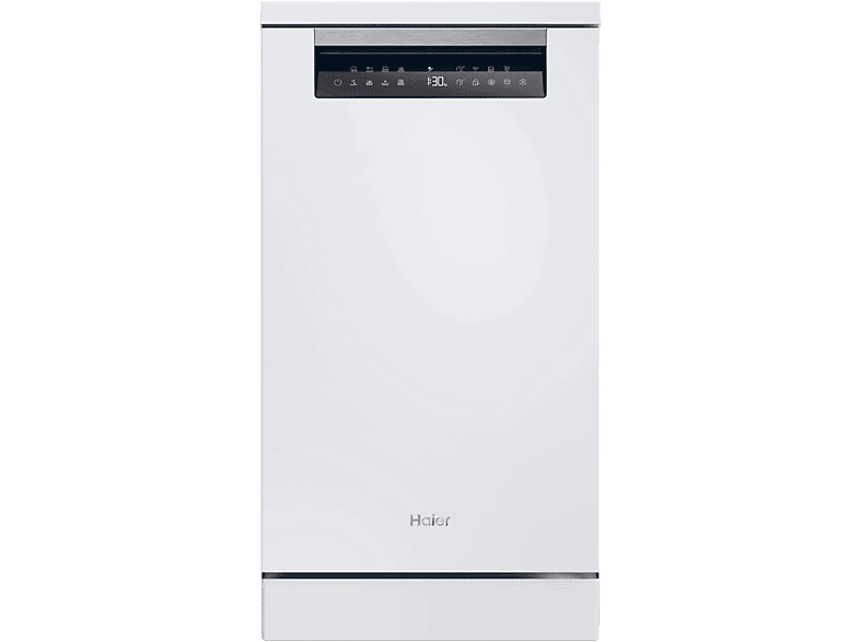 Lavavajillas - Haier I-Pro Shine Series 5 XF1C3TB1FW, 11 servicios, 8 programas, 45 cm, Motor Inverter, Wi-Fi, Blanco