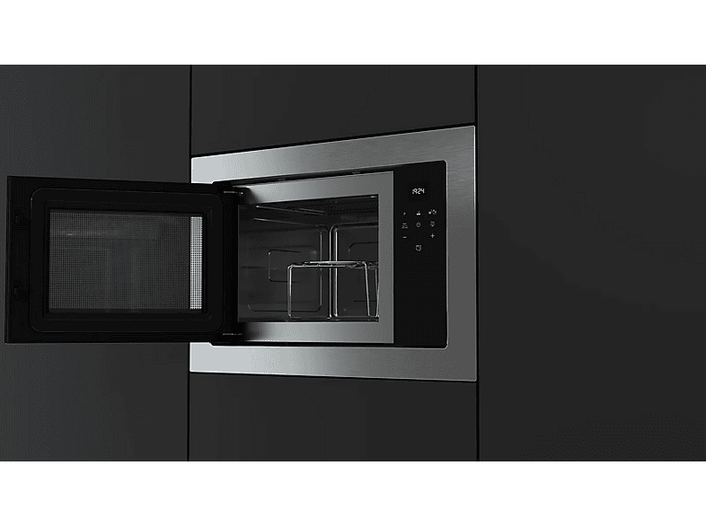 Microondas con grill integrable - Teka 112070008 MS 6200 BIS INOX, 1200 W, 5 potencia, 20 l, Acero Inoxidable