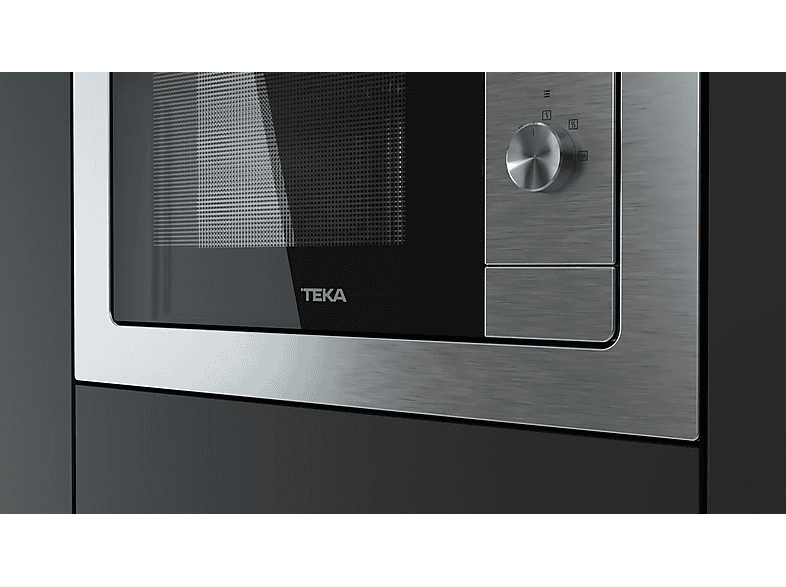 Microondas - Teka 112080002 MB 6200 BI INOX, 1 kW, 5 potencia, 1 l