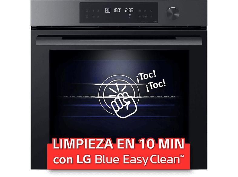 Horno - LG WS7D7631WB, Multifunción, Pirolítico, Sistema de limpieza Blue EasyClean™, 76 L, 59.2 cm, ThinQ™, Acero negro mate