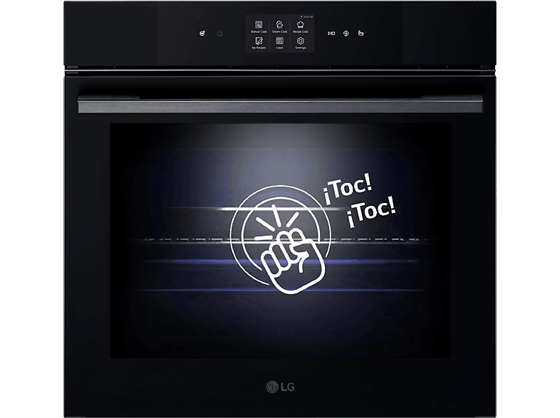 Horno a vapor - LG WS9D7672WM, Multifunción, Pirolítico, 76 l, 59.2 cm, Cristal negro mate
