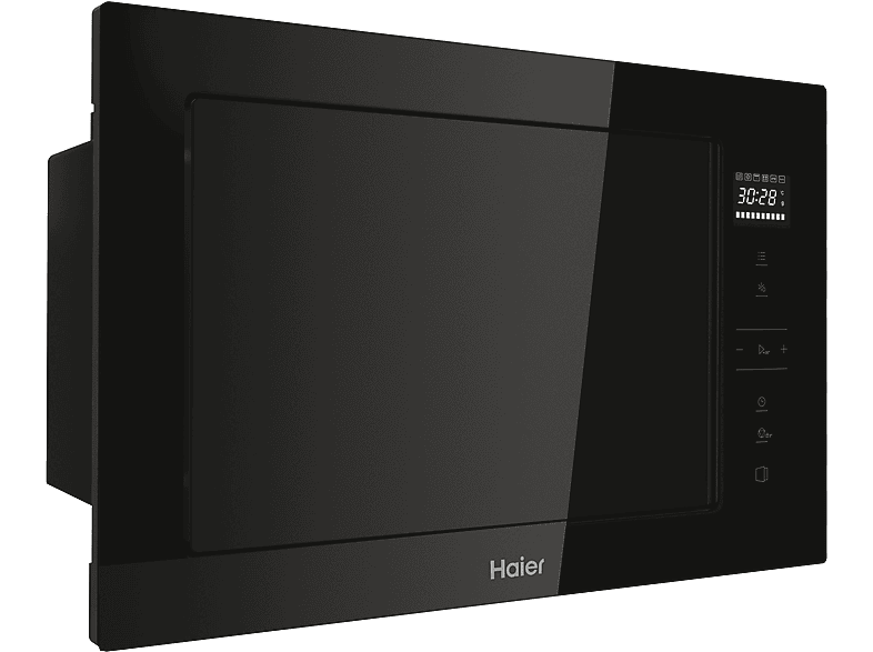 Microondas con grill integrable - Haier Series 2&4 H38MWID4ID27N, 900W, 6 niveles, 28 l, Negro