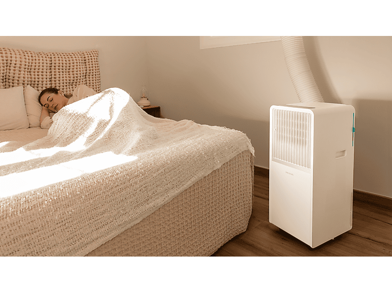 Aire acondicionado portátil - Cecotec ForceClima 12650 Style Heating, 3000 fg/h, 23 m², 5 modos, Deshumidificador, Bomba de calor, Mando, White
