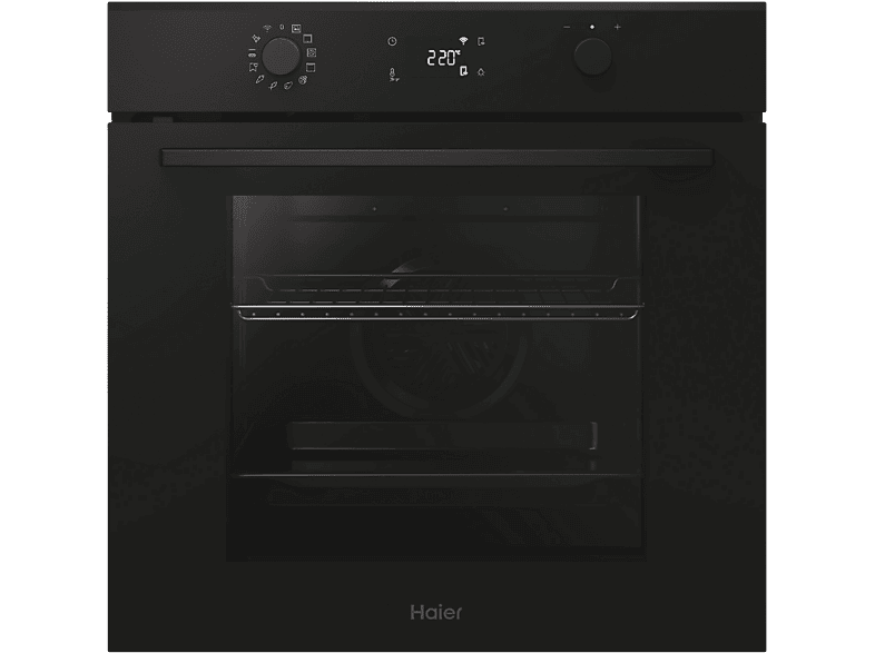 Horno - Haier H6 ID2P5B3YTB, Multifunción, Pirolítico y por agua, 78 l, Cavidad XXL, 60 cm, Negro