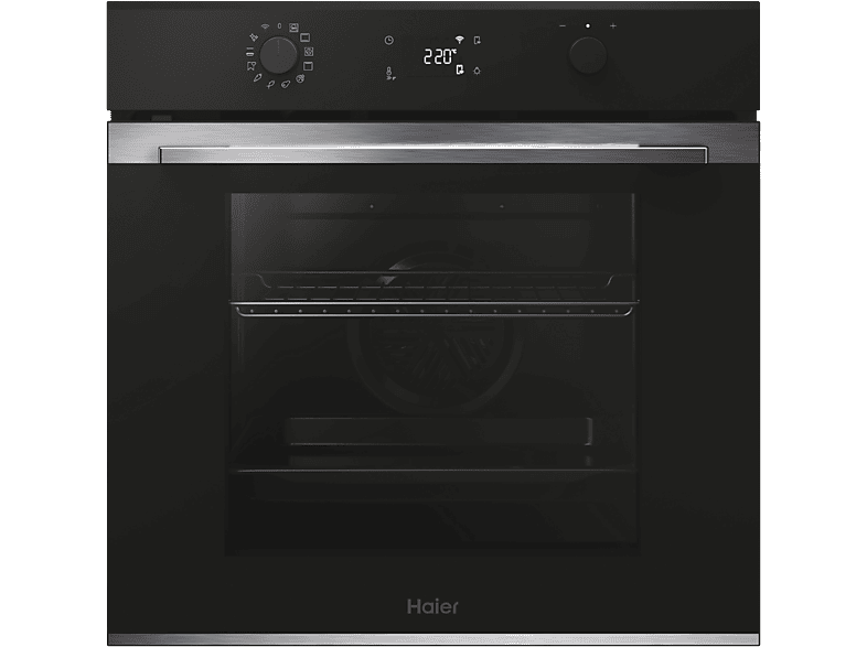 Horno - Haier ID Series 2 H6 ID2P5B3YTX, Multifunción, Pirolítico y por agua, 78 l, Cavidad XXL, 12 funciones, 60 cm, Inox