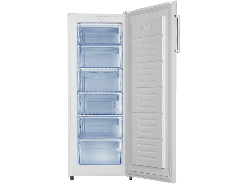 Congelador vertical - Infiniton CV-172L14BEM, 143.5 cm, DeFrost, 4 Estrellas, Compresor Silent Design, Blanco