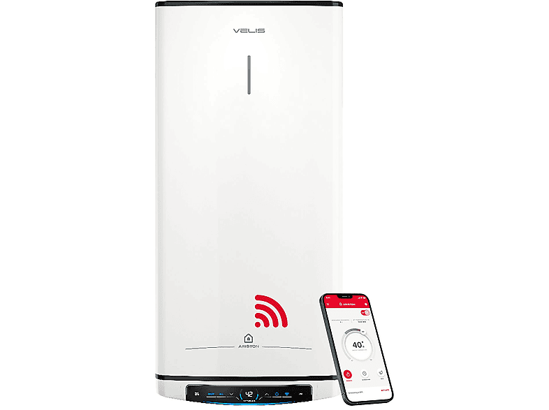 Termo eléctrico - Ariston Velis Pro Wifi 100, 1500 W, 8 bar, 100 l, Blanco