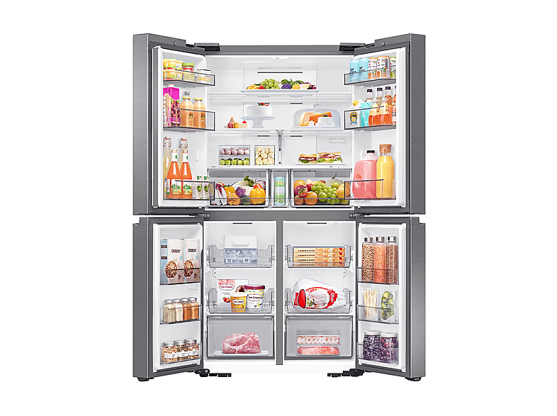 Frigorífico americano - Samsung SMART RF59C70TES9/ES, No Frost, All Around Cooling, 177.9 cm, 649l, WiFi, Dispensador de hielo, Inox
